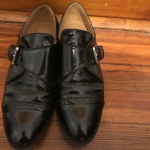 Nine West Black Leather Loafers